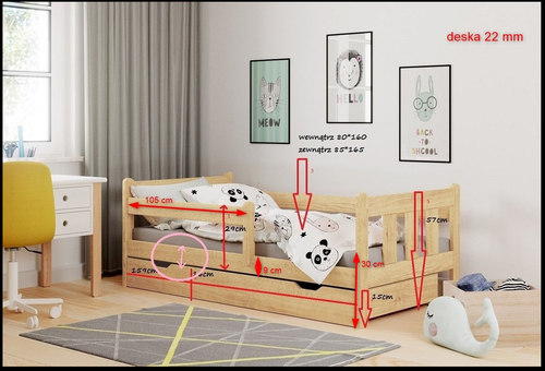 Łóżko Marina sosna na Arena.pl