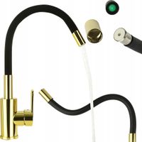 BATERIA KUCHENNA ELASTYCZNA WYLEWKA 360° KRAN GIĘTKA WYLEWKA ZLEWOZMYWAK