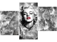 60 90CM OBRAZ 3 ELEM MARYLIN MONROE ELEKTRYZUJE ŚCIENNY DRUK PŁÓTNO
