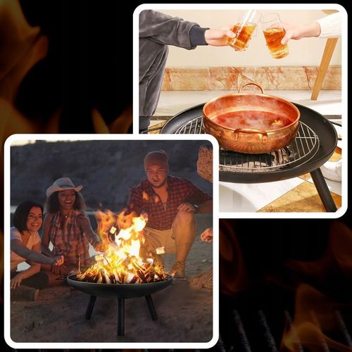 PALENISKO OGRODOWE 60CM STALOWE OGRODOWE DO OGNISKA GRILLA KOCIOŁKA na Arena.pl