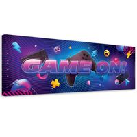 Emaga Obraz na płótnie, dla gracza abstrakcja - 120x40