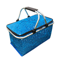 Składany kosz termiczny na zakupy, piknik KP01WOD