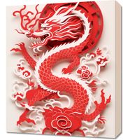 Obraz 50x60cm Czerwony Smok