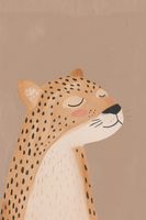 Plakat 20x30cm Wzory dla Dzieci, Dziewczynki i Chłopca - Gepard