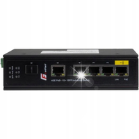 SWITCH POE GETFORT PRZEMYSŁOWY POE 4GE+1GE+1SFP (-40/80)