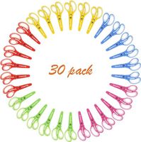 Nożyczki dla dzieci bezpieczne 5 kolorów 30szt