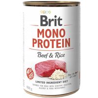 mokra karma dla psa brit mono protein beef & rice 400g wołowina z ryżem