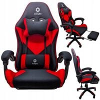 Fotel Gamingowy z Tkaniny Obrotowy Dla Gracza Kubełkowy Wygodny Materiał