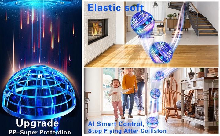 Ręczny pływający dron LED zdjęcie 3