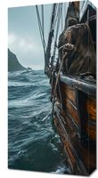 Obraz 30x60cm Statek na Falach