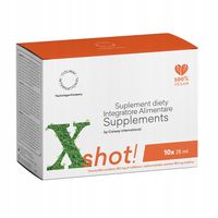 3x Xshot naturalny energetyk Żeń Szeń Maca Morwa Imbir Werbena Magnez Cynk