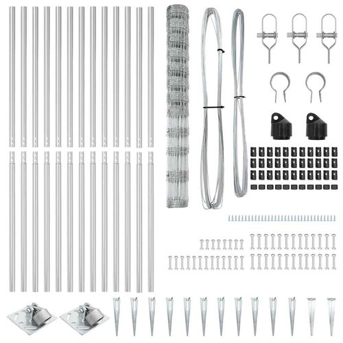 Ogrodzenie pastwiskowe Srebrny 25 x 1.4 m Stal galwanizowana na Arena.pl