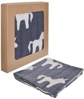 Koc dziecięcy w jednorożce 100% bawełna 80x100 cm
