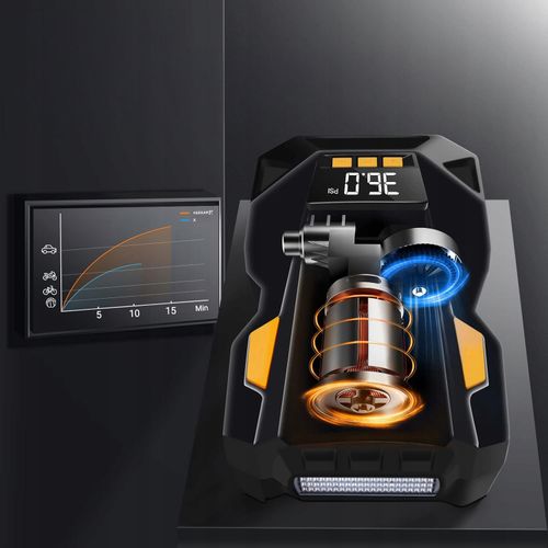 Kompresor Samochodowy 12V 230V Feegar Sprężarka Pompa Przenośna Do Kół Led na Arena.pl