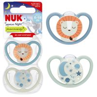 SMOCZEK USPOKAJAJĄCY ORTODONTYCZNY SILIKONOWY SPACE 6-18m NUK