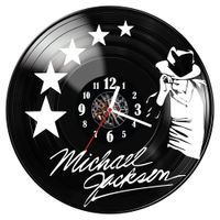 Zegar ścienny z płyty winylowej Michael Jackson 480.14
