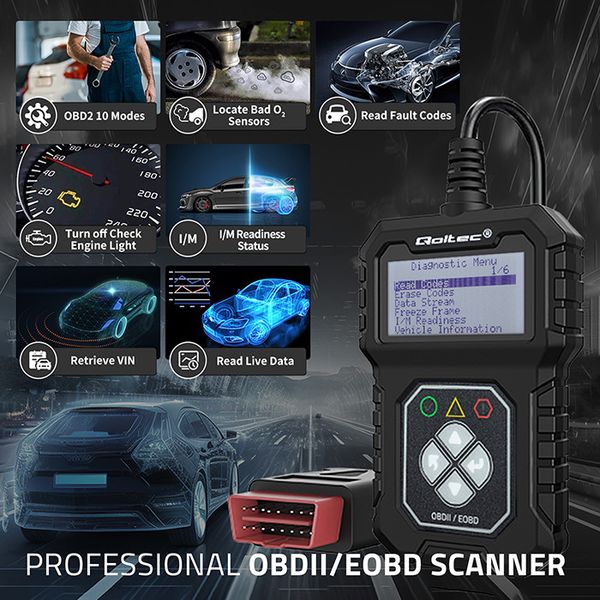 Cyfrowy Tester diagnostyczny Interfejs ProLine OBDII EOBD PL MENU  8V–25V zdjęcie 9