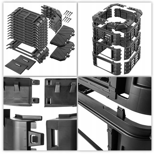 KOMPOSTOWNIK OGRODOWY MODULARNY CAŁOROCZNY 860L na Arena.pl
