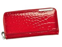 Elegancki damski skórzany duży portfel od Gregorio