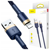 kabel usb lightning  baseus cafule 2.4a 1m (złoto-granatowy)