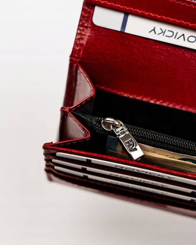 duży, skórzany portfel damski z systemem rfid - rovicky na Arena.pl