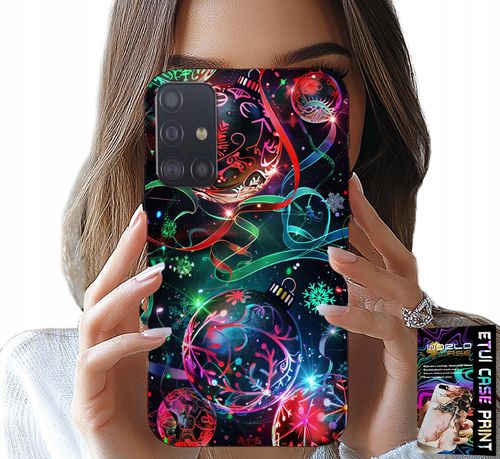 ETUI DO SAMSUNG GALAXY M31S - ŚWIĄTECZNE BOMBKI, CHOINKA, CASE + FOLIA na Arena.pl