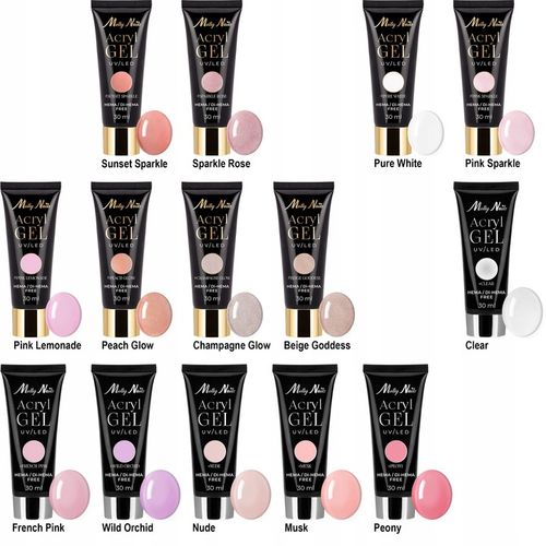 3x Akrylożel Budujący Do Paznokci MOLLYNAILS 30g Wybór Kolorów + na Arena.pl