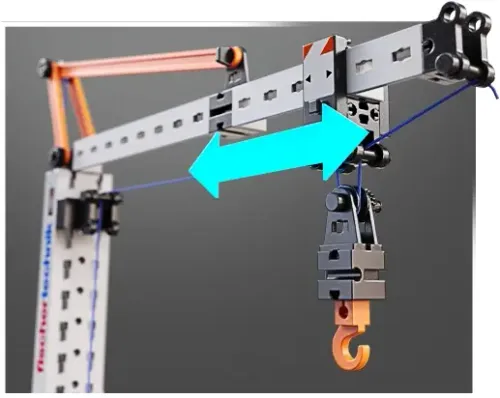 Klocki konstrukcyjne fischertechnik Dźwig; zabawka dla dzieci 7+ na Arena.pl