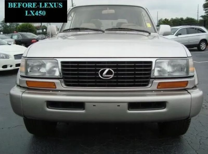 1996-1997 LEXUS LX450 LX 450 - LIstwy chrom grill chromowan zdjęcie 1