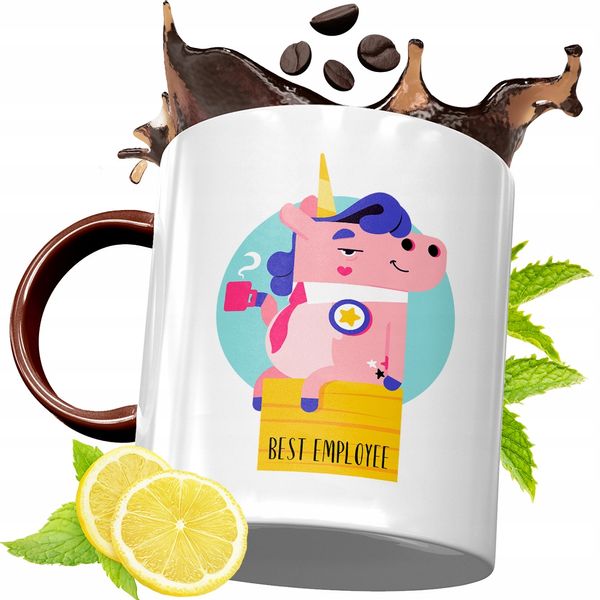 Kubek Bordowy Dla Pracownika Na Urodziny Prezent Z Nadrukiem Ze Zdjęciem zdjęcie 1