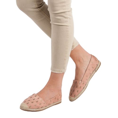 Pudrowe Espadryle W Ananasy r.41 na Arena.pl