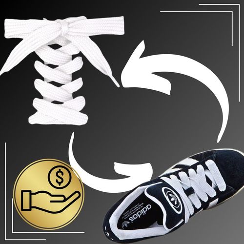 Sznurówki Białe Grube 15mm Sznurowadła Do Butów Szerokie Campusy Knu 90 cm na Arena.pl