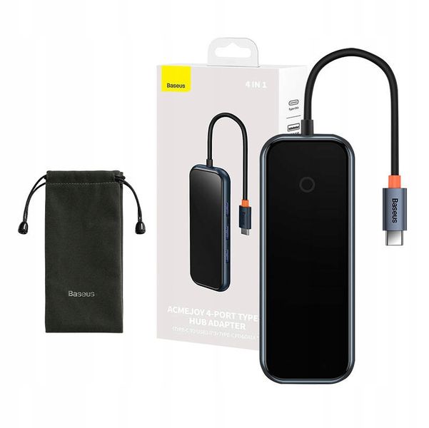 HUB 4IN1 BASEUS ACMEJOY SERIES USB-C DO 3XUSB 3.0 zdjęcie 1