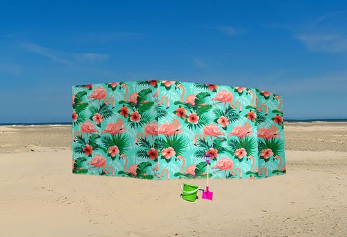 PARAWAN PLAŻOWY Flamingi z indywidualnym  napisem 3 PANELE 24.3 na Arena.pl