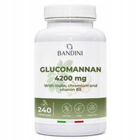 Glukomannan z korzenia konjac, 4200 mg na dawkę, 240 kapsułek, wegańskie