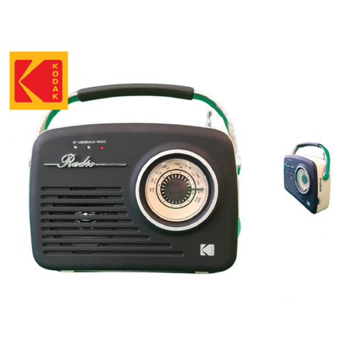 Retro Radio RR-7302 Bluetooth AUX USB AM FM Styl Vintage Przenośne Czarne na Arena.pl