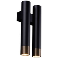 Ścienna lampa EIDO 0347 metalowa tuby sople patyna czarne