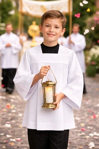 Komża Ministrancka Biała 176 Komunijna Dla Chłopca Boże Ciało na Arena.pl