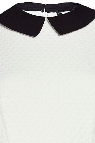 Kremowa Sukienka Kołnierzyk - 38 / M na Arena.pl