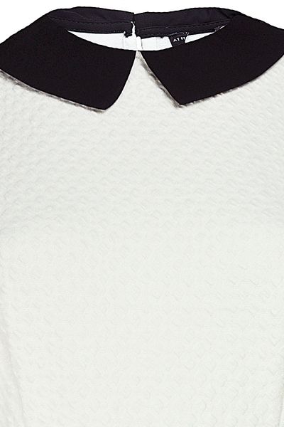 Kremowa Sukienka Kołnierzyk - 38 / M zdjęcie 3