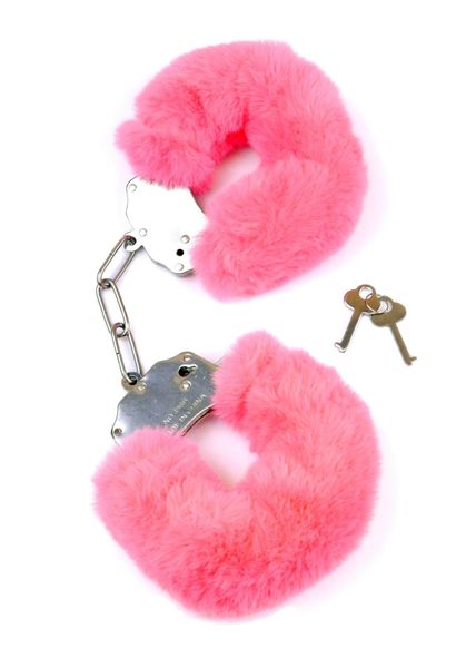 Kajdanki Fetish B - Series- Furry Cuffs Pink zdjęcie 1