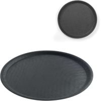 taca kelnerska antypoślizgowa okrągła śr. 28cm - czarna