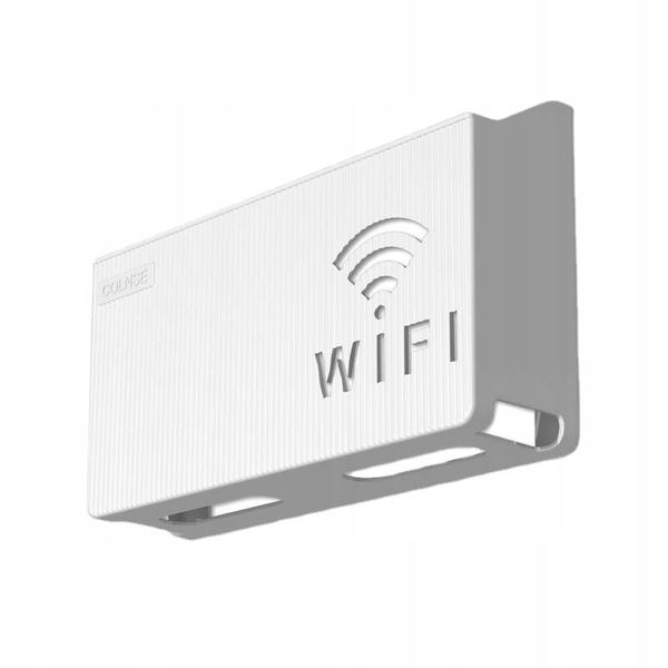 UCHWYT ŚCIENNY PÓŁKA na ROUTER WIFI SWITCH BIAŁA zdjęcie 1