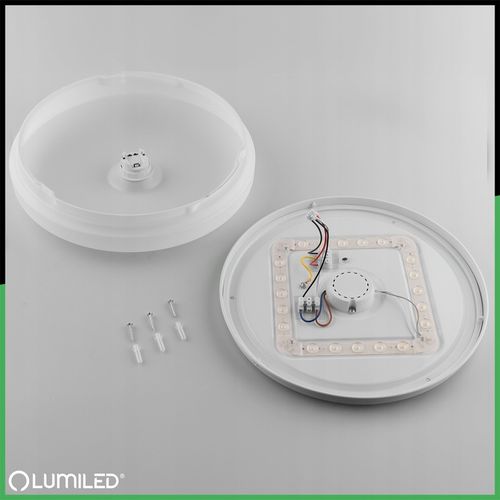 Plafon LED Panel Natynkowy Okrągły Lampa Sufitowa CZUJNIK RUCHU 18W 33 na Arena.pl