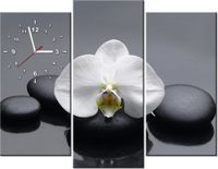 90CM 70 ZEGAR 3 ELEM BIAŁY STORCZYK SCIENNY DRUK