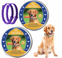 2x OBROŻA NA KLESZCZE I PCHŁY DLA PSA ANTYKLESZCZOWA 8 MIESIĘCY OCHRONY