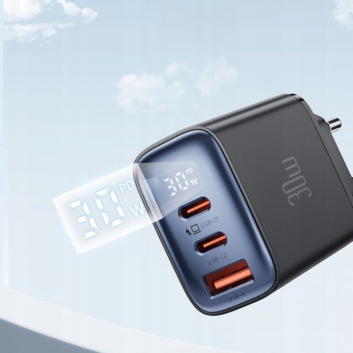 mcdodo szybka ładowarka sieciowa do iphone 2xusb-c 1xusb pd 30w miernik led na Arena.pl