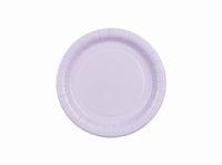 Talerzyki papierowe Basic fioletowe, 18 cm 6 szt.
