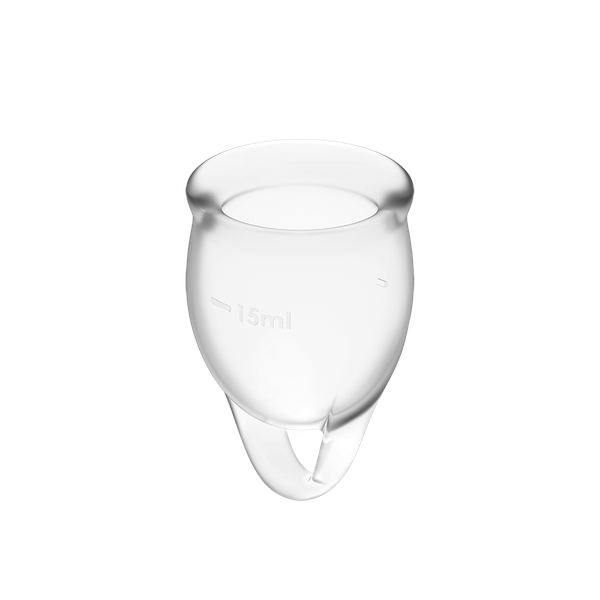 Satisfyer Feel Confident Menstrual Cup Set Transparent zdjęcie 2