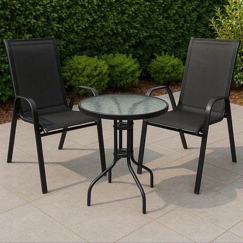 MEBLE OGRODOWE KOMPLET STÓŁ KRZESŁA MEBLE NA BALKON TARAS BERGAMO 60 na Arena.pl